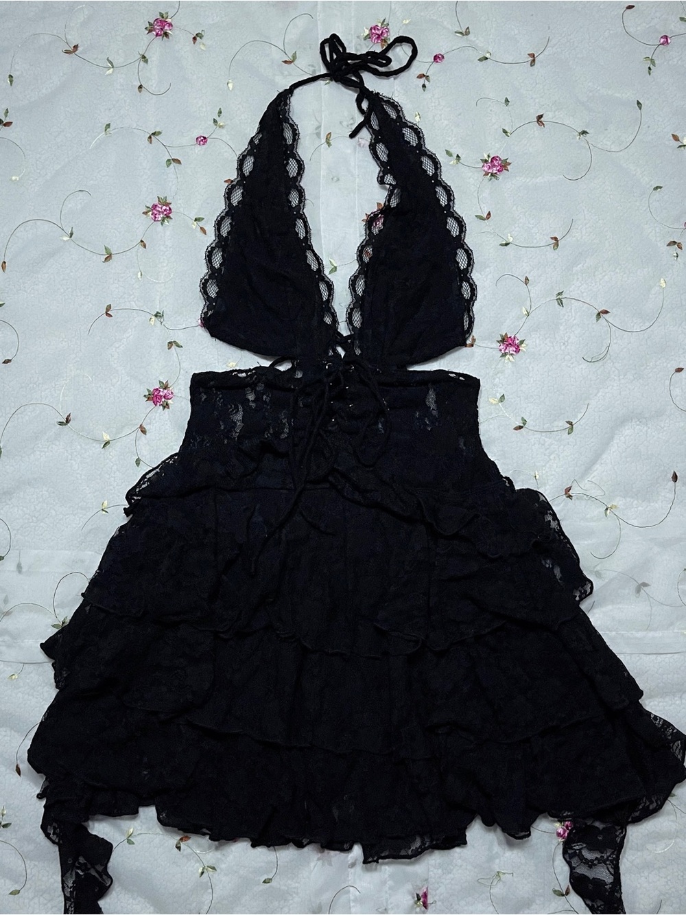 Lace Halter Dress